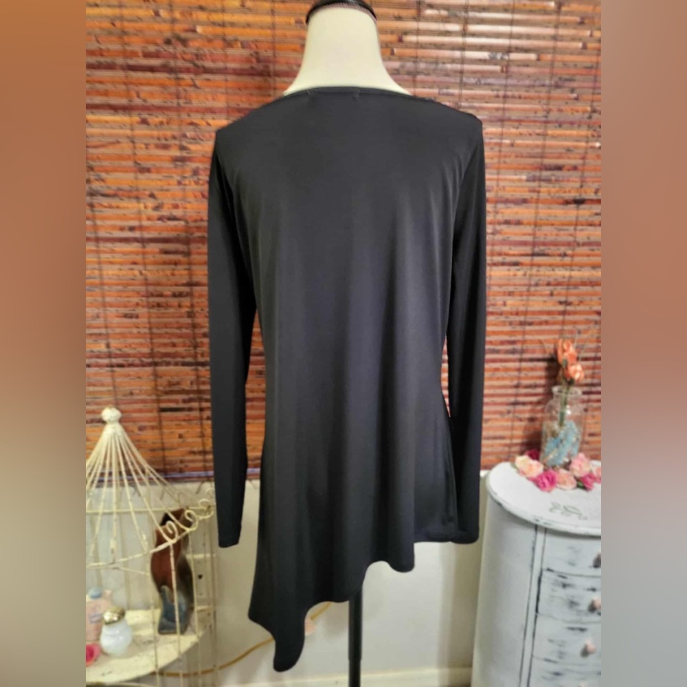 Belldini Black Studded High-Neck Top - Picture 3 of 4